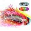 Shining Fly Fishing Jig Hook Streamer Fly Tying Tinsel Assist Hooks Line Fly Tying Materials