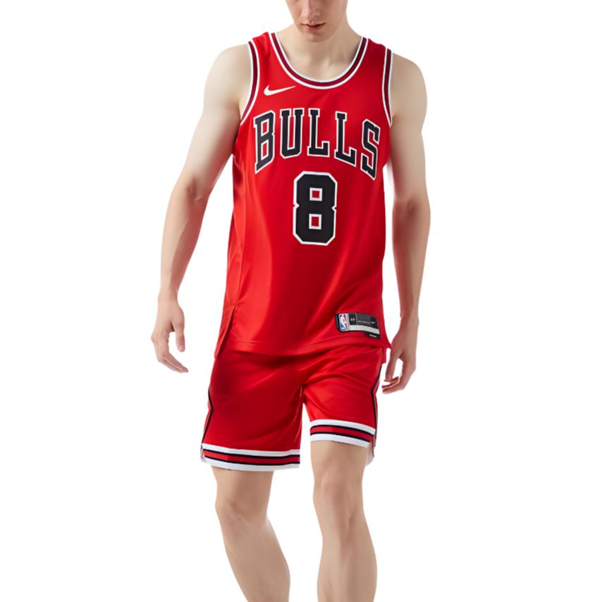 Nike Basketball Jersey Player Edition, Chicago Bulls, Away, Zach LaVine, Size 8 Unisex Red AV2627-657