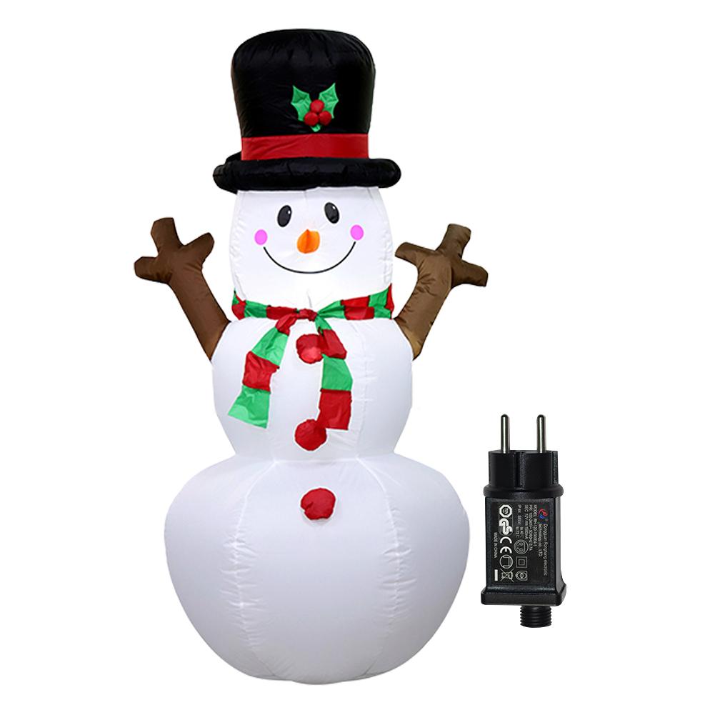 Светодиодная надувная милая игрушка, надуваемая воздухом, освещенное украшение в виде Санта-Клауса, светящаяся гигантская модель, украшение для рождественской садовой вечеринки