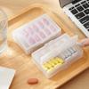Transparent Pill Box Portable Travel Medicine Organizer Box Moisture-proof Storage Box Mini Pill Case Pastilleros Pilulier