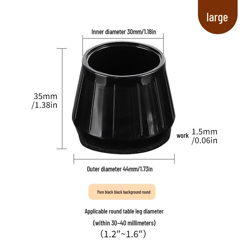 Силиконовые накладки на ножки стульев с фетровыми накладками - Защита мебели и снижение шума