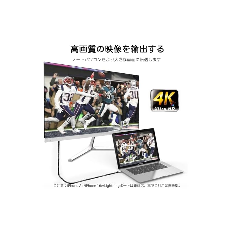 Кабель-переходник USB Type-C на HDMI, Соединительный кабель 1,8 м, Вывод видео 4K Type-C HDTV, Адаптер-переходник Type C на HDTV, Совместим с Type-C на