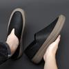 New Genuine Leather Mens Shoes Slip On Rubber Outdoor Sneakers Mocassins Handmade Male Loafers Soft Casual Leather Shoes