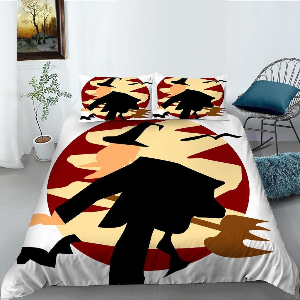 Наборы постельных принадлежностей на Хэллоуин, королевский размер, модный домашний текстиль, мягкое пододеяльник, комплект пододеяльников для детей-подростков