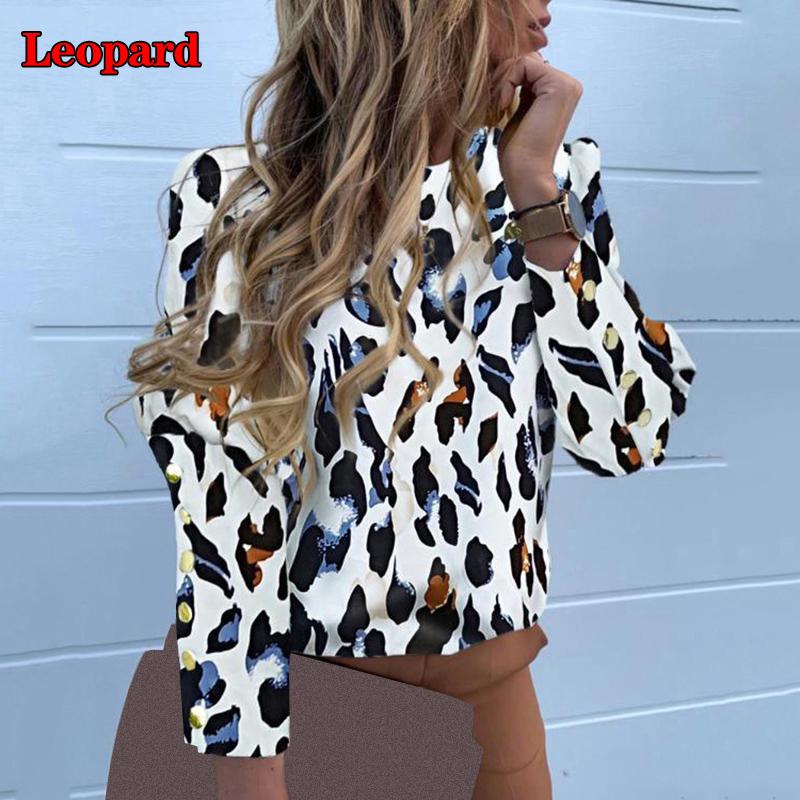 Женская блузка с пышными рукавами и пуговицами, рубашка с длинными рукавами, топы, блузка с круглым вырезом, повседневная уличная одежда, осень KTB