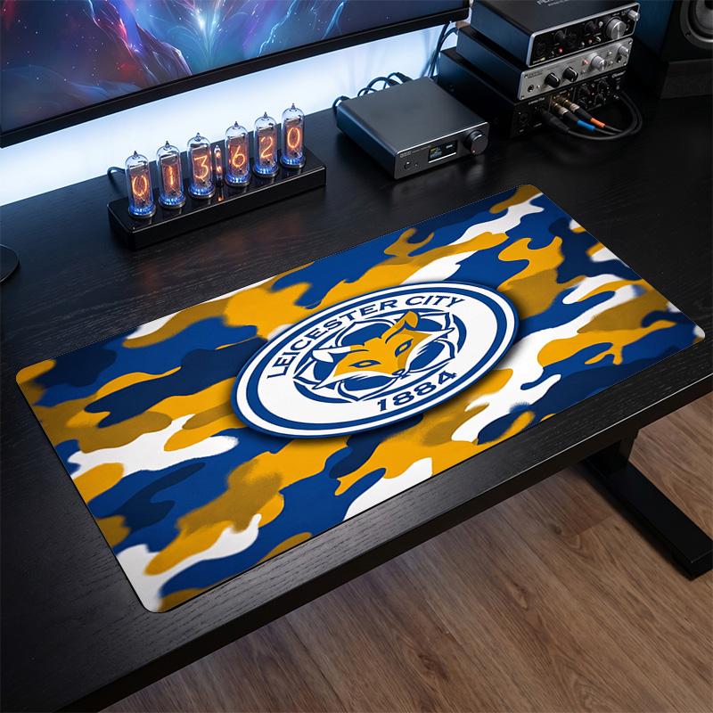 Leicester City Football Print Large Mouse Pad, Anti-Slip Extended Gaming Desk Mat for Office Home