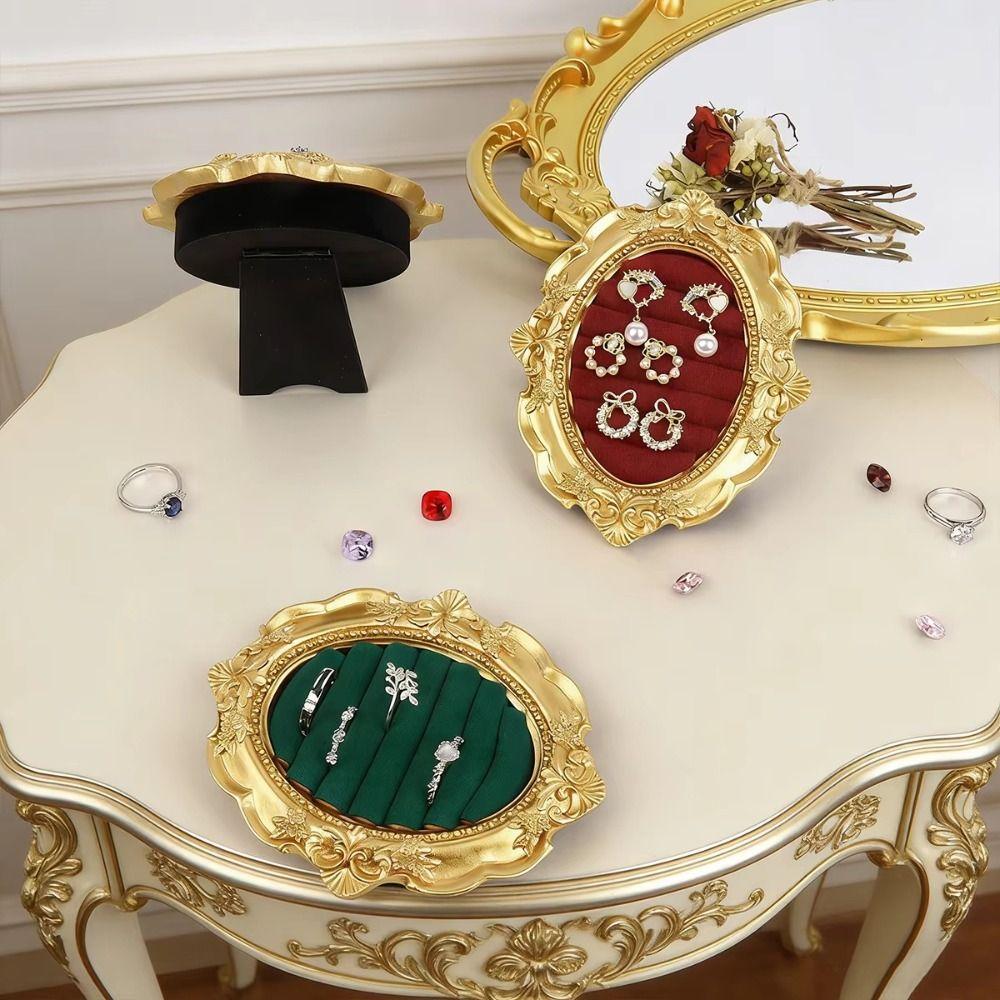 Earring Tray Ring Display Stand Photo Frame Jewelry Storage Tray Jewelry Display Rack Home Decor