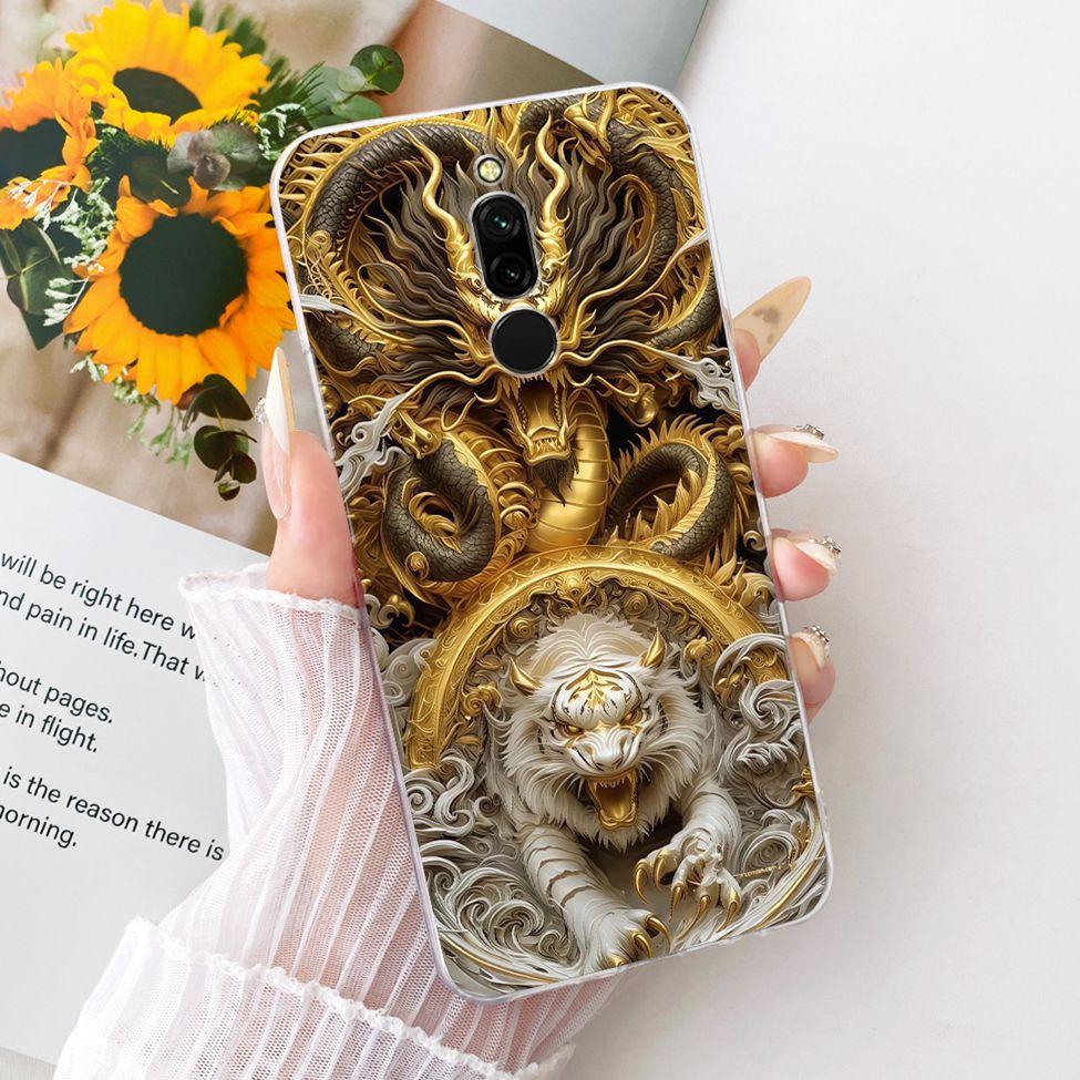 Прозрачный чехол для Redmi 8 Чехол Милый Модный Смешной Расписной Корпус для Xiaomi Redmi 8 M1908C3IC MZB8255IN M1908C3IG M1908C3IH