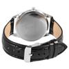 Montre femme - EXCELLANC - Nadira - Boîtier 36 mm argenté - Cadran bleu - Bracelet simili cuir noir