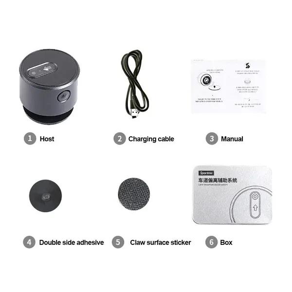 Универсальная автомобильная система предупреждения о выезде с полосы движения, противоаварийная система безопасности вождения, светодиодный прожектор для грузовика