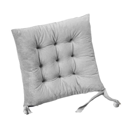 Подушка на сиденье Кристальный бархат Ткань Утолщенная Высокоэластичная Губка Подушка для комфорта при длительном сидении Противоскользящий дизайн Однотонная Подушка для стула