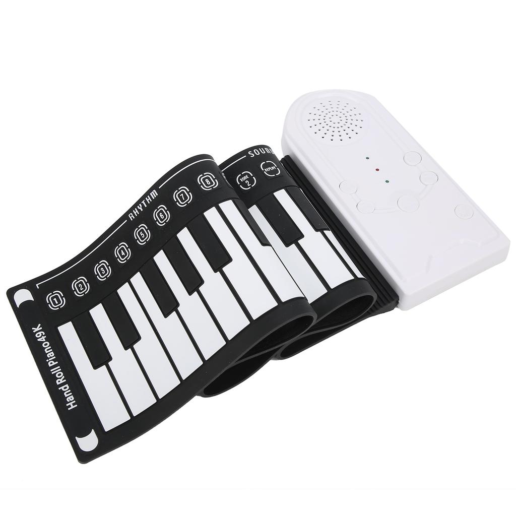 Electric Piano Keyboard 49 Keys Portable Folding USB Rechargeable Beginners Gifts