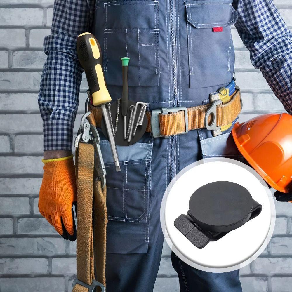 Металлический магнитный держатель для инструментов Нескользящая регулируемая пряжка для ремня Удобен для безопасного хранения