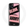 Coque pour Iphone 12 BTS ARMY Et Blackpink Blink Rose Noir