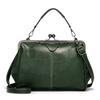 New Women's Handbag Hand-held Single Shoulder Diagonal Cross Bag Women's Handbag Clip Bag Retro Large Bag