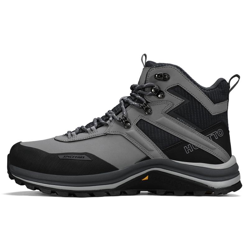 HUMTTO Походные ботинки на платформе, походные ботинки для мужчин, зимние резиновые рабочие защитные мужские ботильоны, дизайнерские черные тактические кроссовки для активного отдыха, мужские