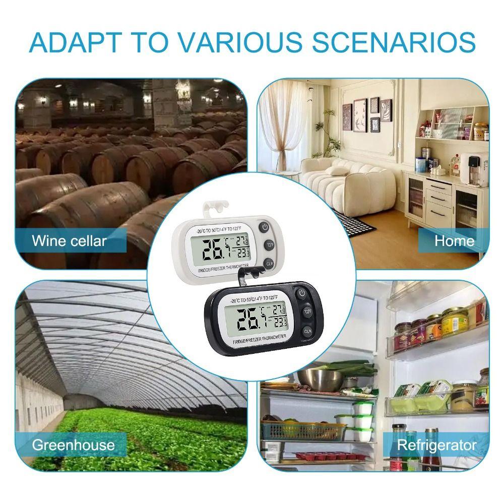LCD Digital Screen Electronic Digital Thermometer Waterproof Freezer Thermometer  Cold Storage