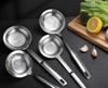 Filter Scoop Stainless Steel Fat Skimmer Spoon Strainer Fat Oil Skim Grease Foam Fine Mesh Strainer With Handle Kitchen Tool