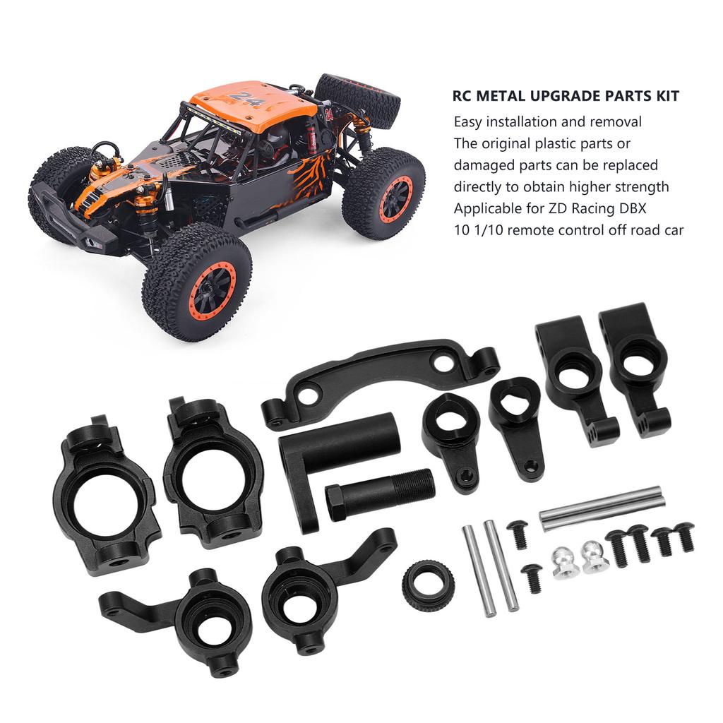 RC Upgrade Parts Kit Aluminium Alloy High Strength Suspension Arm Steering Assembly Set for ZD Racing 10 1Celsius10