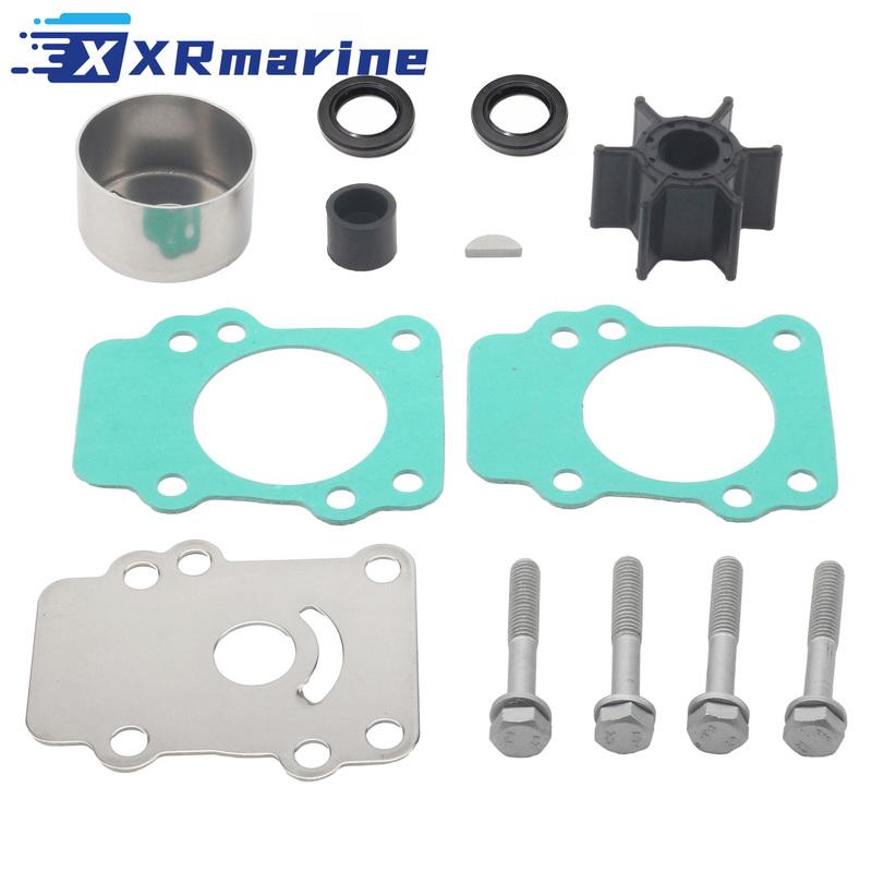 682-W0078 Water Pump Repair Kit W/ Oil Seal 93101-20048-00 Fits for Yamaha 2/4 Str 9.9 15 HP Outboard Motors 682-W0078-01