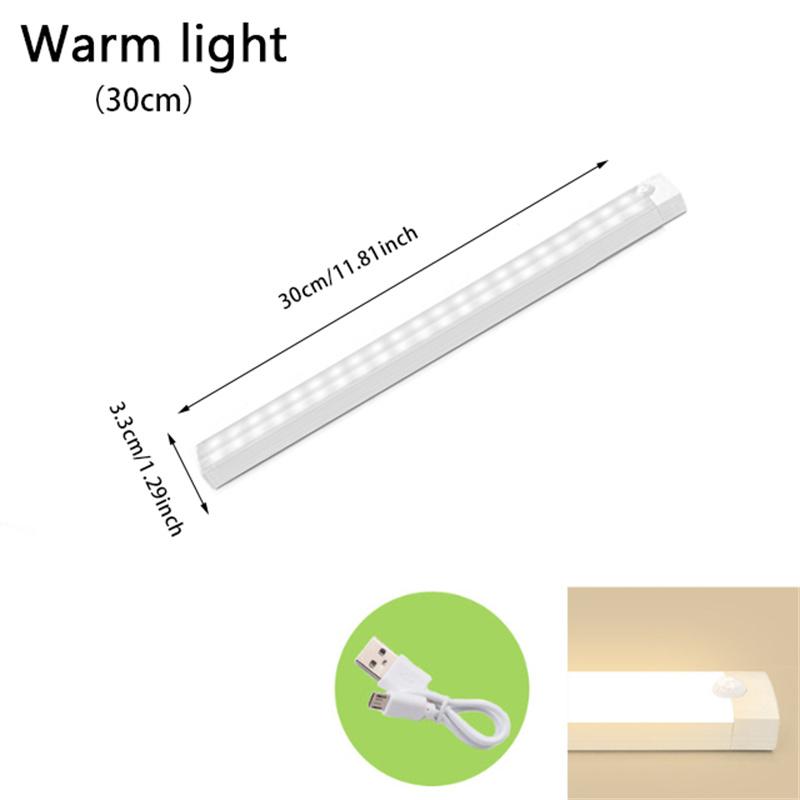 Светодиодный датчик движения, беспроводной ночник, спальня, кухня, шкаф, освещение прохода, шкаф, лестница, магнитный ночник