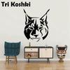 Tri Koshki KT046 животное Рысь автомобильная наклейка виниловые наклейки Светоотражающая наклейка на кузов автомобиля наклейка на стену мотоцикл грузовик ноутбук стена
