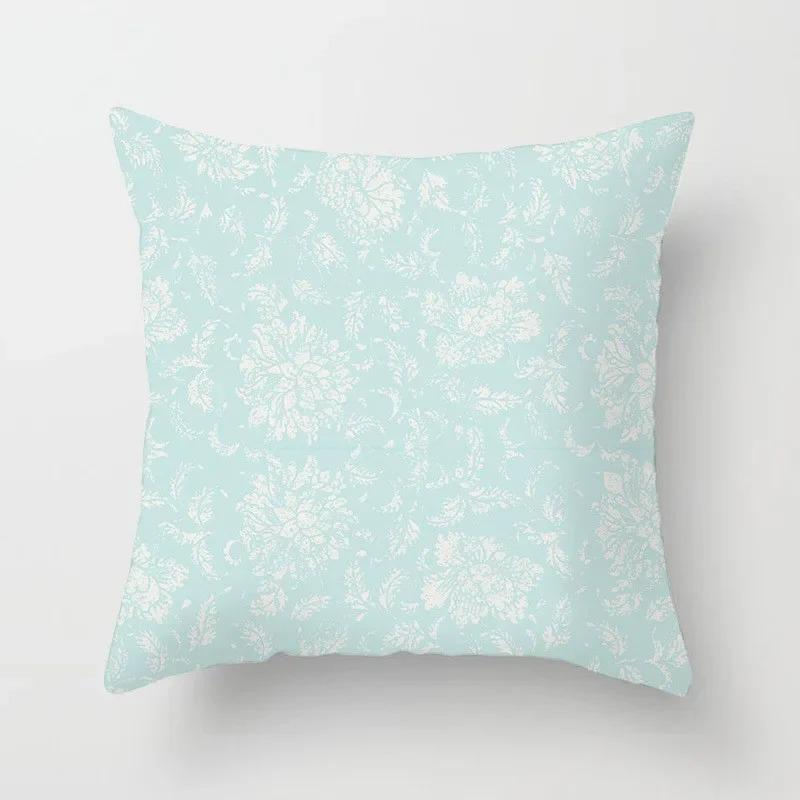 Modern Geometric Print Pillowcase Sofa Lumbar Pillowcase Mint Green Pillowcase Home Decoration Cushion Cover