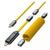 Магнитный кабель-флеш-накопитель Aohi 240 Вт: 512 ГБ, Скорость 1000 МБ/с USB Двухрежимное Устройство Быстрой Зарядки/Хранения.