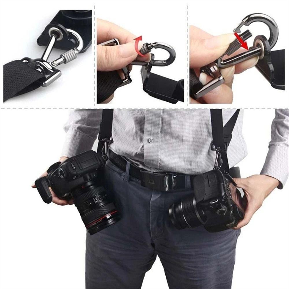 Sling Belt Digital Camera Double Camera Strap Camera Shoulder Strap DSLR Strap Dual Camera Belt