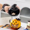 Подсвечник в виде тыквы, керамический подсвечник на Хэллоуин, атмосферное украшение и забавное хранилище для конфет, украшение рабочего стола, креативность