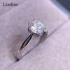 Классическое кольцо Lindon из медного сплава с цирконием, женские ювелирные изделия, свадебный подарок для вечеринки