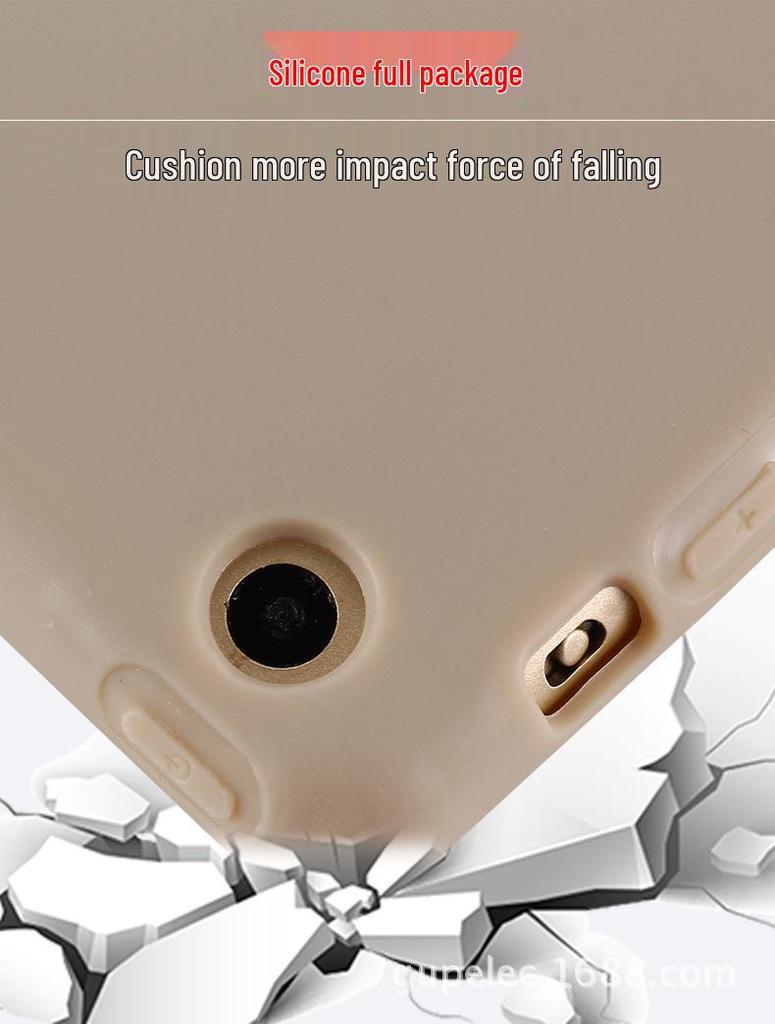 2024 iPad Air 6 Silicone Leather Case: 10.2-11 Inch Soft, Heat Dissipating, Anti-Drop Full Wrap Shell