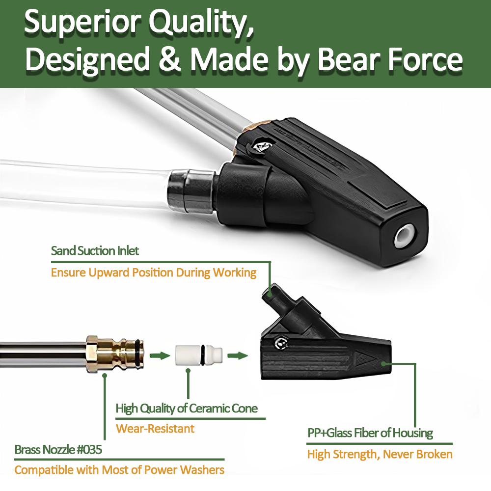 Пескоструйный комплект для мойки высокого давления, насадка для влажной пескоструйной обработки для Karcher Huter Interskol Lavor Parkside, мойка высокого давления