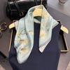 Fashion 100% Real Silk Scarf 53cm Square Bandelet Women's Silk Temperament Small Scarf Neck Decorative Wrap Printed Scarves