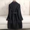 Autumn and Winter New Fashionable High-end Double-sided Woolen Cashmere Coat Women's Medium and Long Woolen Coat