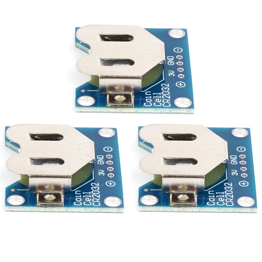 3Pcs Button Battery Mounting Board Electrical Holder Module for 20mm CR2032 Coin Cell