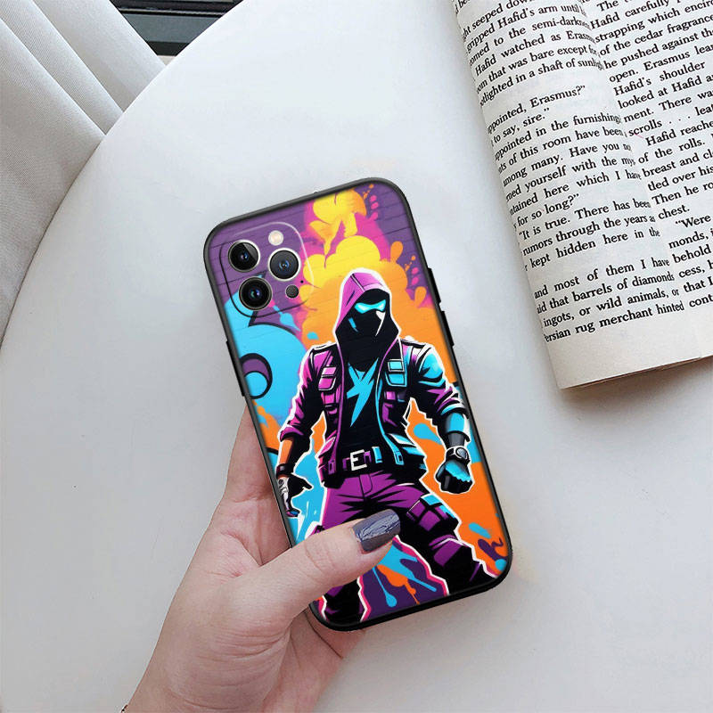 Чехол для телефона ED20 F-Fortnites для iPhone 6 6s 7 8 11 12 13 14 15 XS Pro Max XR X SE Samsung S20 S21 S22 S23 S24 FE Ultra Plus Lite S21S A55