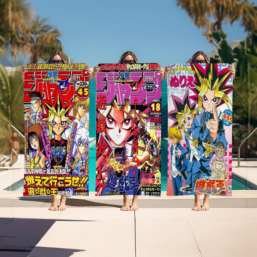 Yu-Gi-Oh Аниме Большие Микрофибровые Пляжные Полотенца Быстросохнущее Полотенце Песочные Пляжные Полотенца Полотенце для Бассейна Для Путешествий Плавание Бассейн Йога