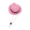Pet Cowboy Hat Cute Funny Cowboy Dog Hat for Cats Dogs Party Festival Daily WearingPink