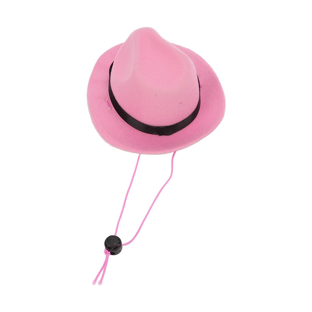 Pet Cowboy Hat Cute Funny Cowboy Dog Hat for Cats Dogs Party Festival Daily WearingPink