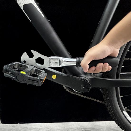 Ключ для педалей велосипеда с противоскользящей ручкой, прочная углеродистая сталь 15/24 мм, инструмент для снятия педалей горного велосипеда, шоссейного велосипеда, инструмента для ремонта скутера