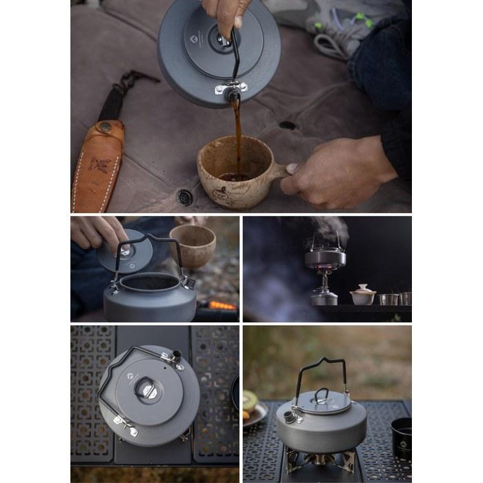 CAMPING MOON Almite Femina Kettle 1-Person 0.8L S800 Gray
