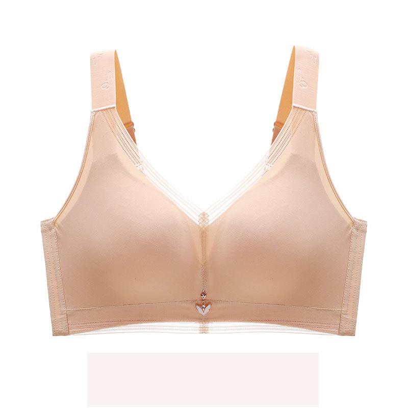 Sexy Large Size Adjustable Non-marking Underwear Female Thin Section of Large Breasts On The Support Anti-slip Polymerization To Collect Breasts Bra