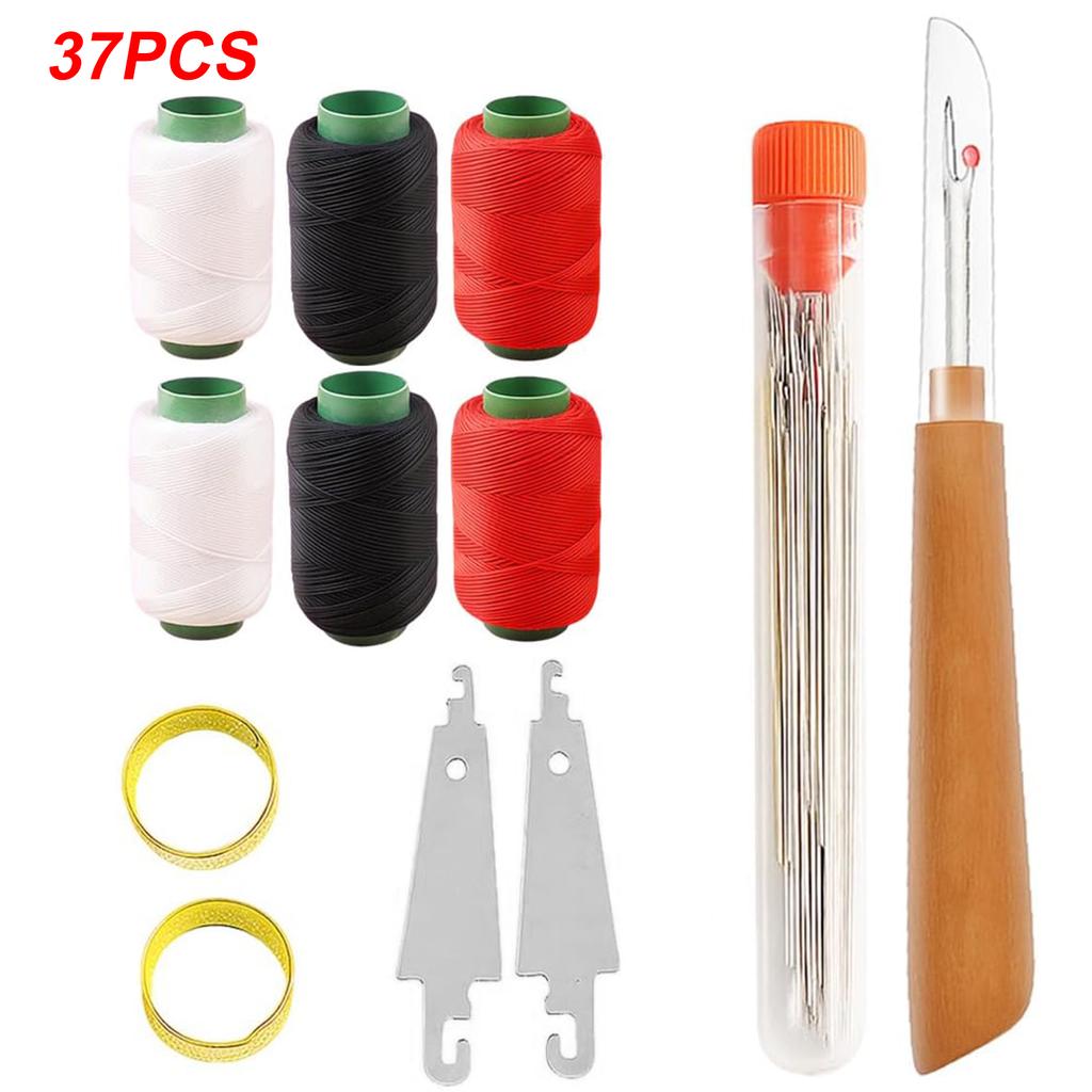 Sewing Needles Set Large Eye Needles with Thread Multi Size Clothing Sewing Embroidery Cross Needle Kits Home DIY Manual Tools