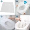 50pcs/lot Disposable Toilet Seat Cover 10pcs Waterproof Soluble Safety Travel/Camping Hotel Bathroom Accessiories Mat Portable