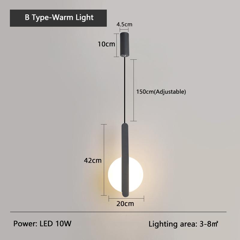 Современный высокий потолочный светодиодный подвесной светильник для прикроватного освещения гостиной, дизайн подвесного светильника с длинным кабелем