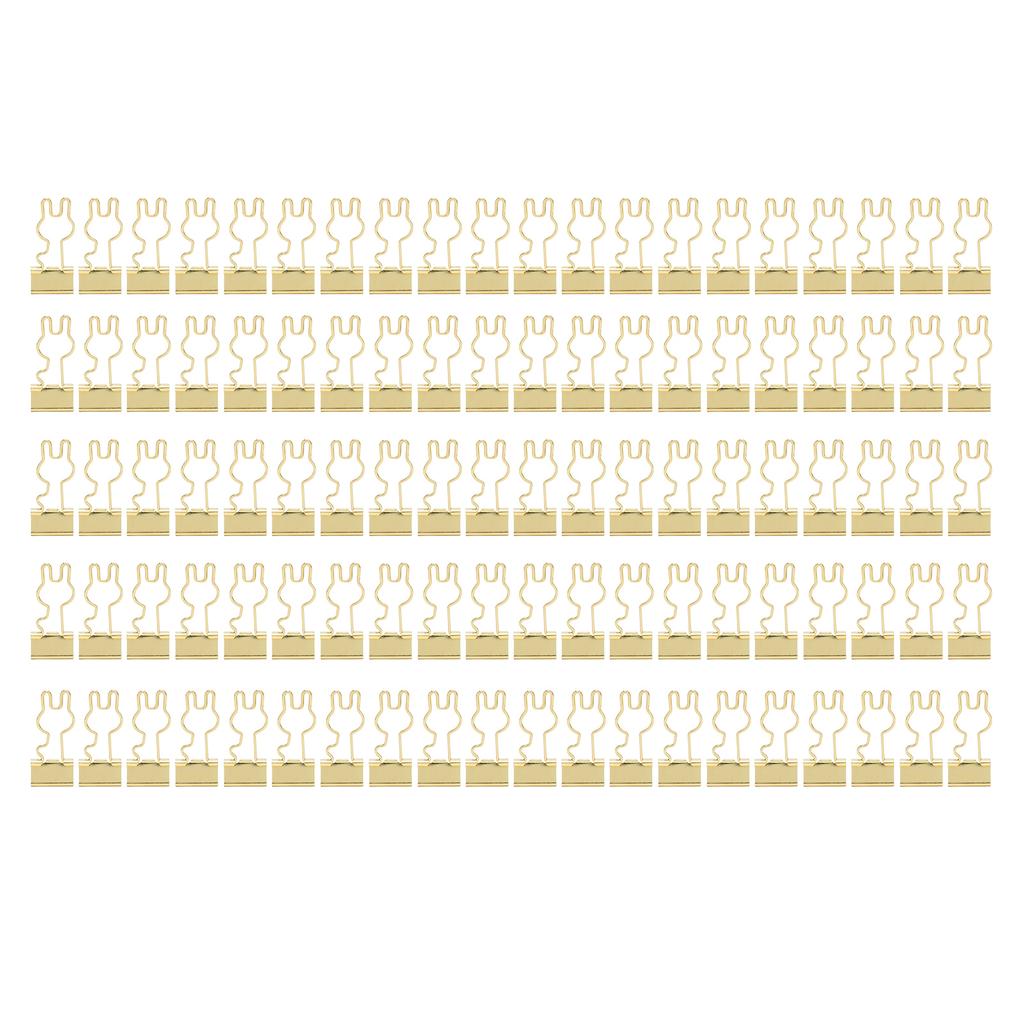 100 шт. зажимы-кролики с золотой милой ручкой металлические многофункциональные маленькие зажимы для документов