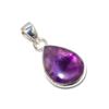 Серебряный кулон с натуральным аметистом из стерлингового серебра 925 пробы — дизайн ручной работы, повседневные украшения, уникальный кулон в подарок на помолвку