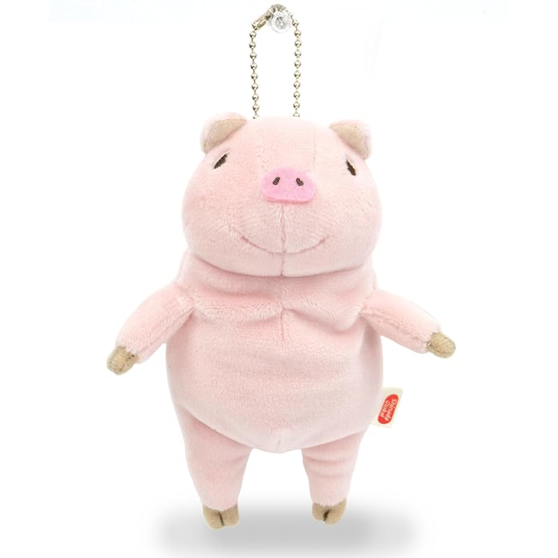 Shinada Global Mochi Series Моти Свинка Розовая (Мини) 7 x 5 x 14см Плюшевая свинья животное MOBT-0100
