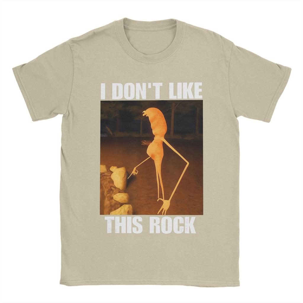 Men Women Graphic Printed Marcus The Worm I Don't Like This Rock Tee T Shirt Cotton T-shirts Clothing